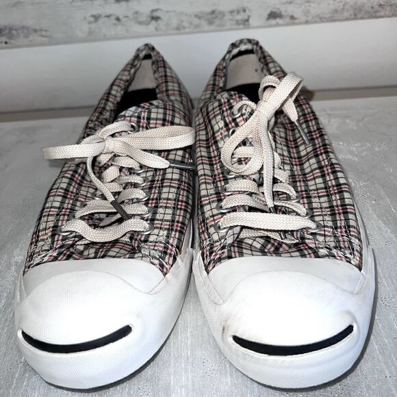 Unworn New Converse Jack Purcell Plaid Sneaker Shoes Mens 9.5 Womens 11 - Picture 2 of 7